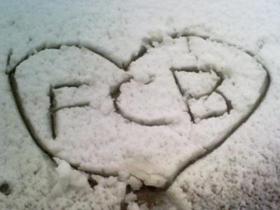 Inscripciones en la nieve