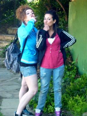 Susana y Xenia en Empurias