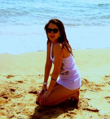 Adriana un dia en la playa